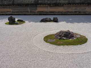 京都のお寺の枯山水