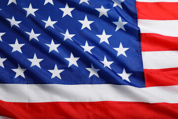 Obraz premium American flag as background, top view. National symbol of USA