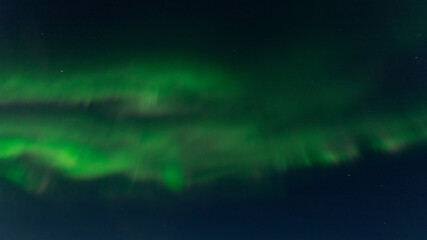Fototapeta na wymiar Beautiful aurora in the sky .