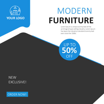 Modern Furniture Social Media Poster