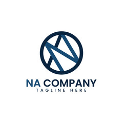 Abstract NA or AN monogram logo vector, suitable for any business.