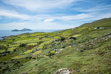 Fototapeta na wymiar Ireland: Wild Atlantic Way - The landscape with sky