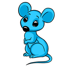 Obraz na płótnie Canvas Little mouse character animal illustration cartoon