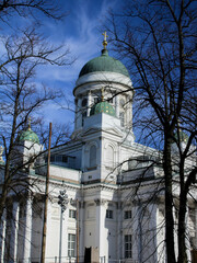 Famous classicist cathedral in Helsinki