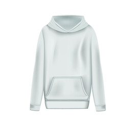 White hoodie top. vector illustration