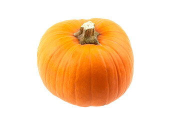 Fresh orange pumpkin vegetable isolated on white