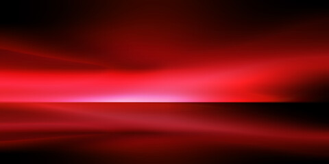 perspective stage floor backdrop red room studio with light red gradient spotlight backdrop background.