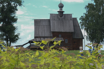 wooden russian church