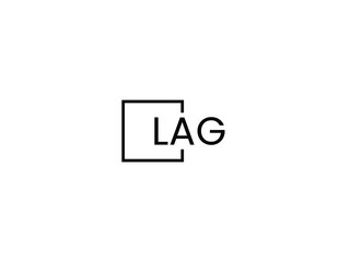Fototapeta premium LAG letter initial logo design vector illustration