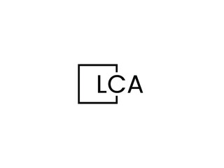LCA letter initial logo design vector illustration