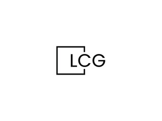 LCG letter initial logo design vector illustration
