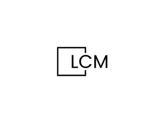 LCM letter initial logo design vector illustration
