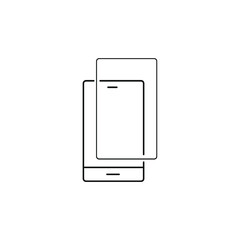Smartphone icons symbol vector elements for infographic web