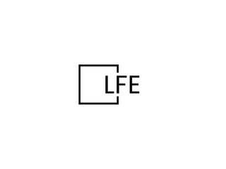 LFE letter initial logo design vector illustration