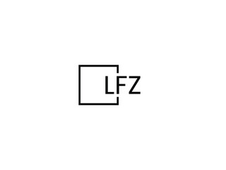 LFZ letter initial logo design vector illustration