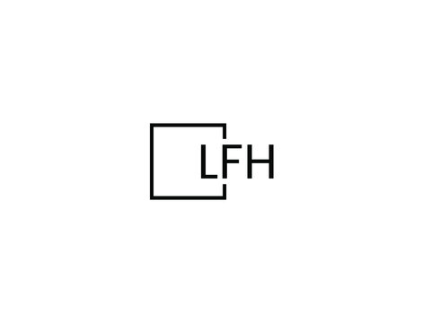LFH letter initial logo design vector illustration