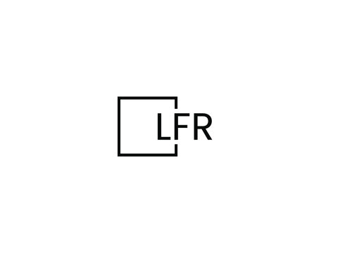 LFR letter initial logo design vector illustration