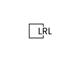 LRL letter initial logo design vector illustration