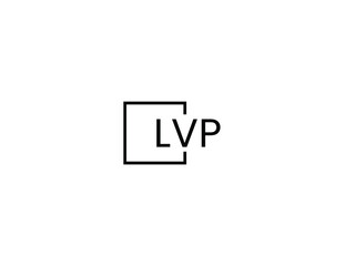 LVP letter initial logo design vector illustration