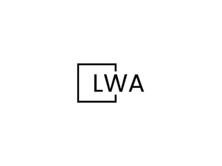 LWV letter initial logo design vector illustration