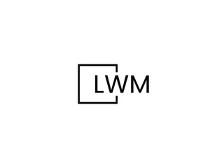 Obraz premium LWM letter initial logo design vector illustration