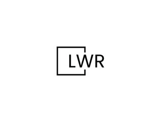 Obraz premium LWR letter initial logo design vector illustration