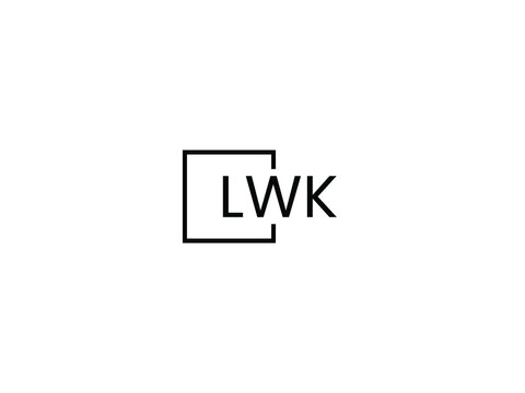 LWK letter initial logo design vector illustration