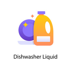 Dishwasher Liquid vector Gradient  Icon Design illustration. Activities Symbol on White background EPS 10 File