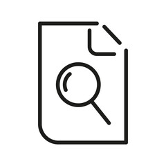 Document Outline Vector  Icon. Illustration Of A Stroke Vector On A White Background. From App And Website