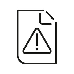 Document Outline Vector  Icon. Illustration Of A Stroke Vector On A White Background. From App And Website