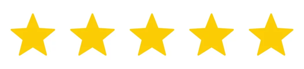 Fotobehang 5 stars icon. five star sign, rating symbol. vector illustration © Graficriver
