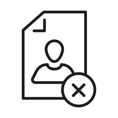 Document Outline Vector  Icon. Illustration Of A Stroke Vector On A White Background. From App And Website