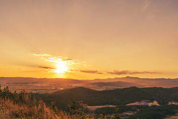 Sunset in the Mountains