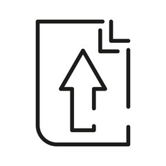 Document Outline Vector  Icon. Illustration Of A Stroke Vector On A White Background. From App And Website