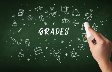 Hand drawing education concept concept
