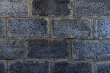 Texture or background of a gray brick wall