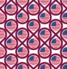 seamless pattern of usa flag. vector illustration

