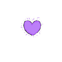 light violet heart icon (colored)