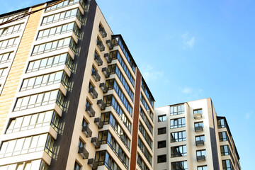 View of modern multifamily house