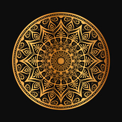 Ornament round set with mandala. Geometric circle element made in vector. Perfect set for any other kind of design, birthday and other holiday, kaleidoscope, medallion, yoga, india, arabic, book,