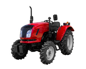 New tractor on white background