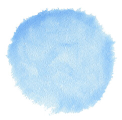 Abstract round blue watercolor painting background