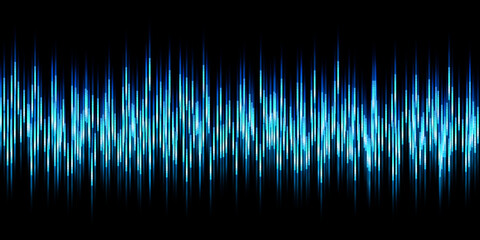 Abstract graphic background Sound waves Motion light lines 3d illustration