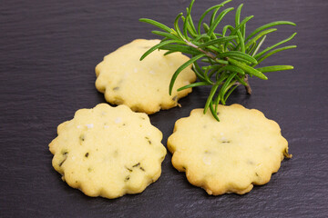 homemade rosemary butter shortbread biscuits