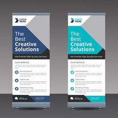 Vertical business roll up banner template