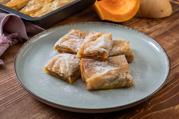 dessert dolce con zucca