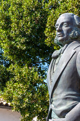 Fototapeta premium Monument to Manuel Maria Gonzalez (founder of Gonzalez Byass sherries including Tio Pepe), Jerez de la Frontera, Cadiz province, Andalucia, Spain