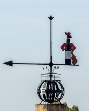 Wineries Tio Pepe Weather Vane, Jerez de la Frontera, Cadiz Province, Andalucia, Spain, Bodegas de Tio Pepe Veleta, the Guinness world record