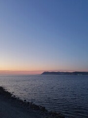 sunset over the sea
