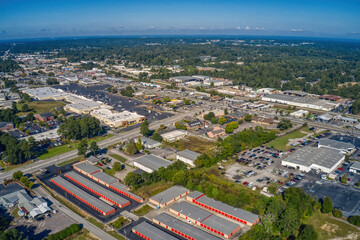 Aerial View of the Augusta Suburb of Martinez, Georgia